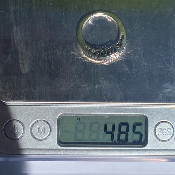 Heng Ngai 925 sterling silver overlap Diamond MOM ring💎 - Picture 16 of 16